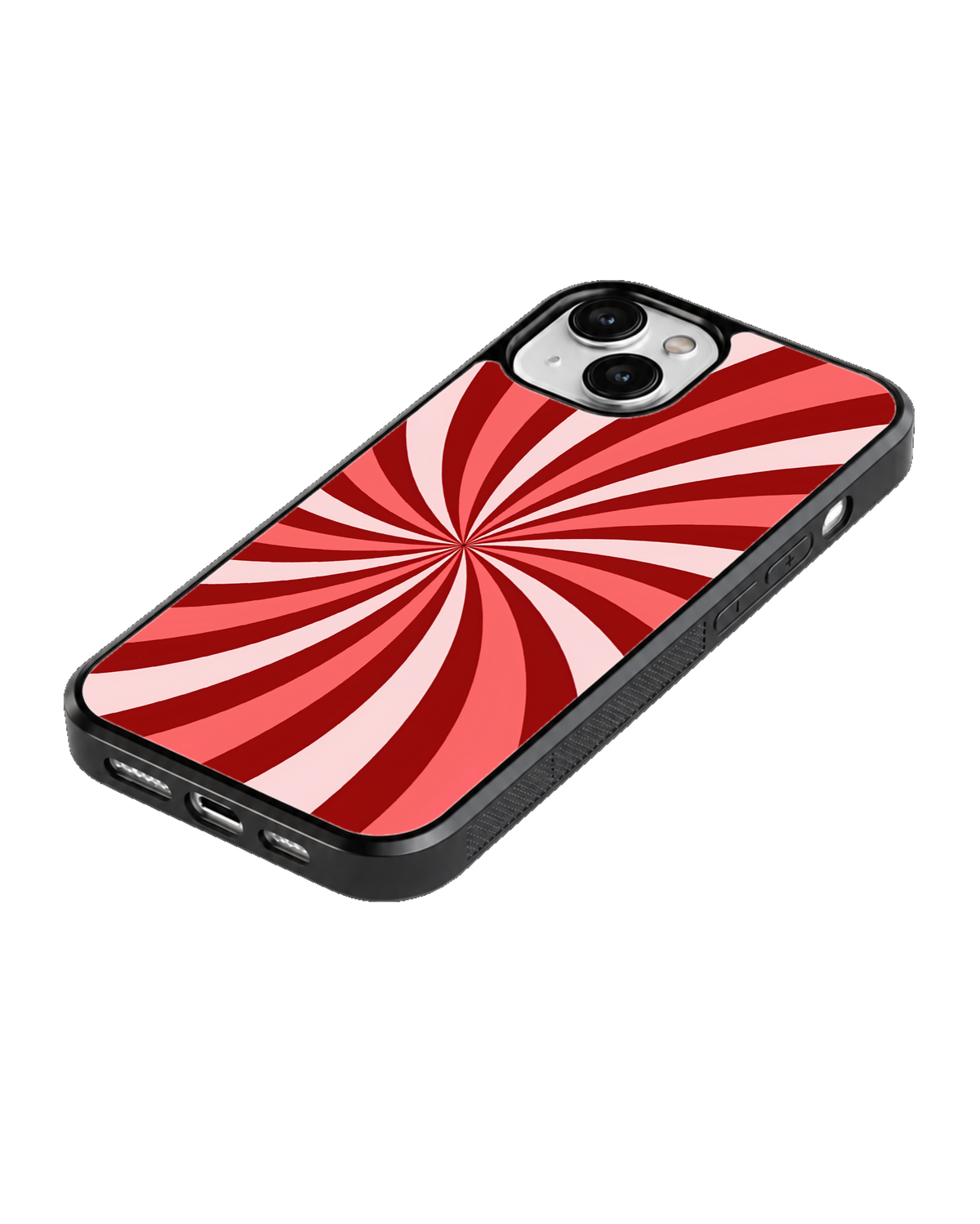 Red & Pink Swirl Aesthetic Premium Glass Covr