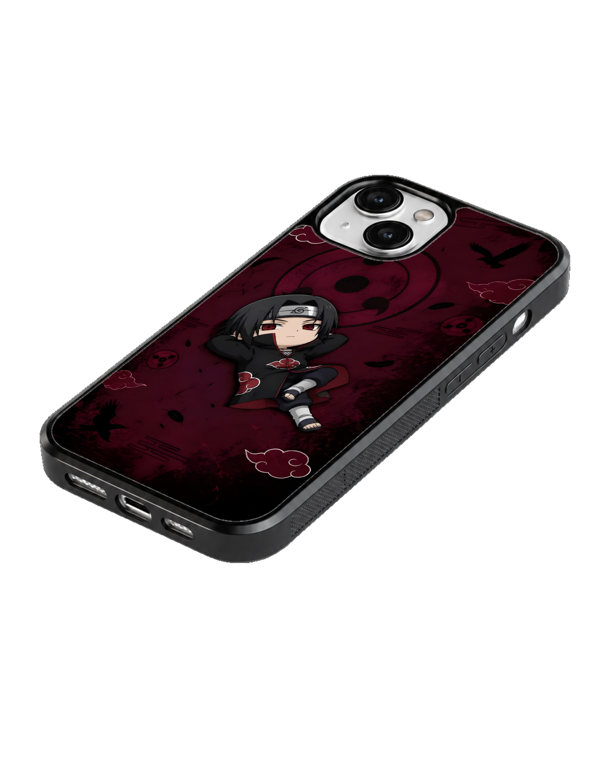 Itachi Chibi Character Theme Glass Phone Covr