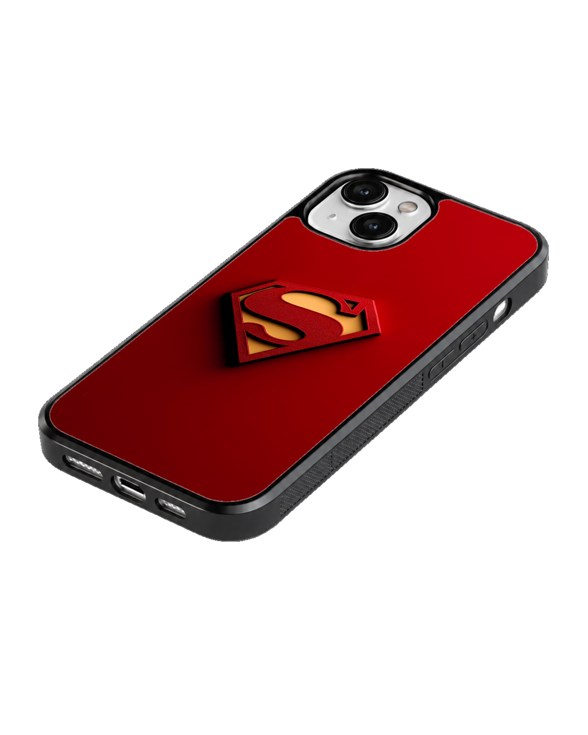 Superman Logo Aesthetic Glass Phone Covr