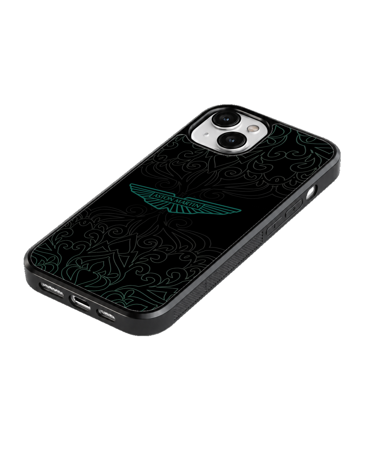 Aston Martin Black & Teal Luxury Premium Glass Covr