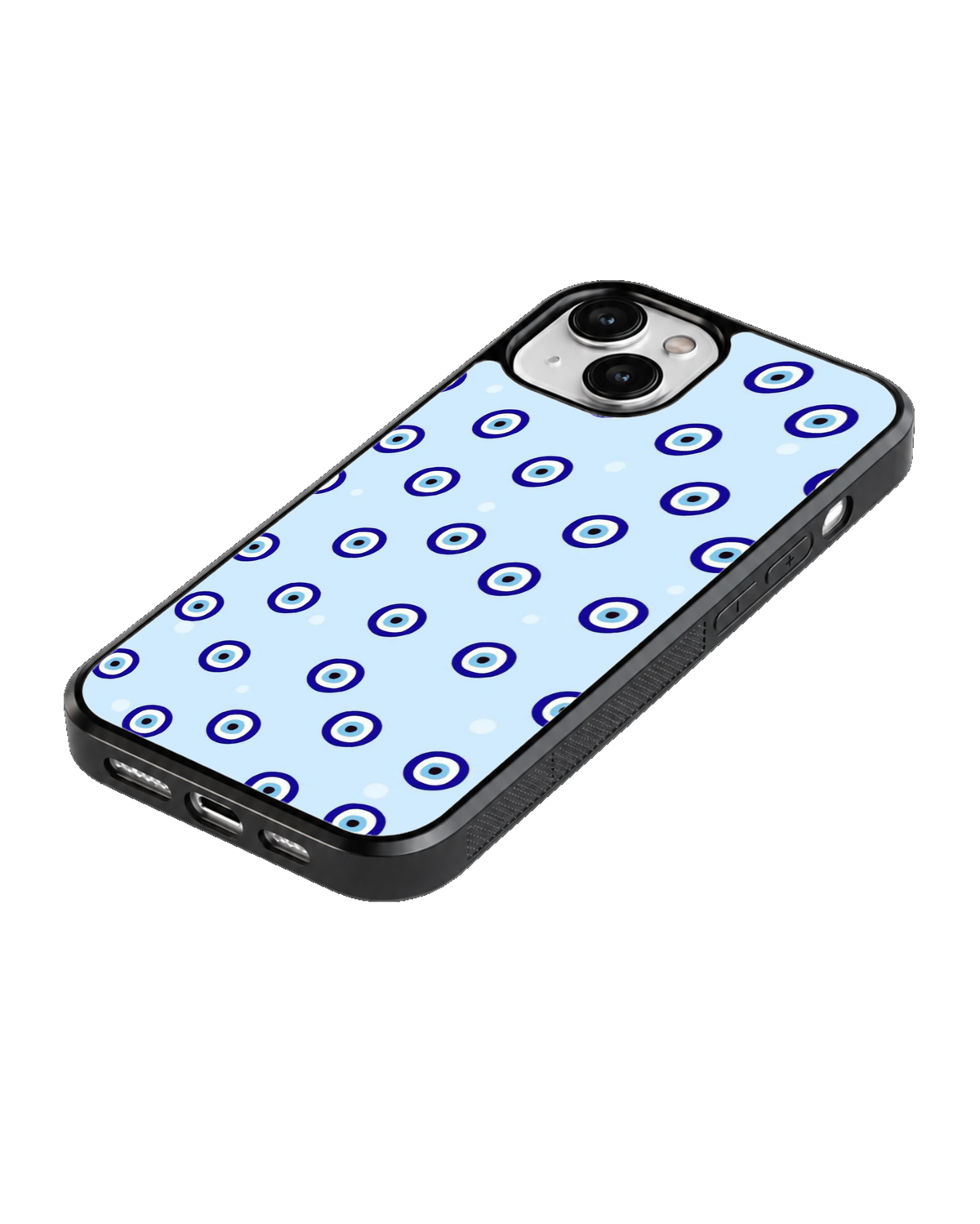 Evil Eye Blue Aesthetic Nazar Pattern Minimalist Premium Glass Covr