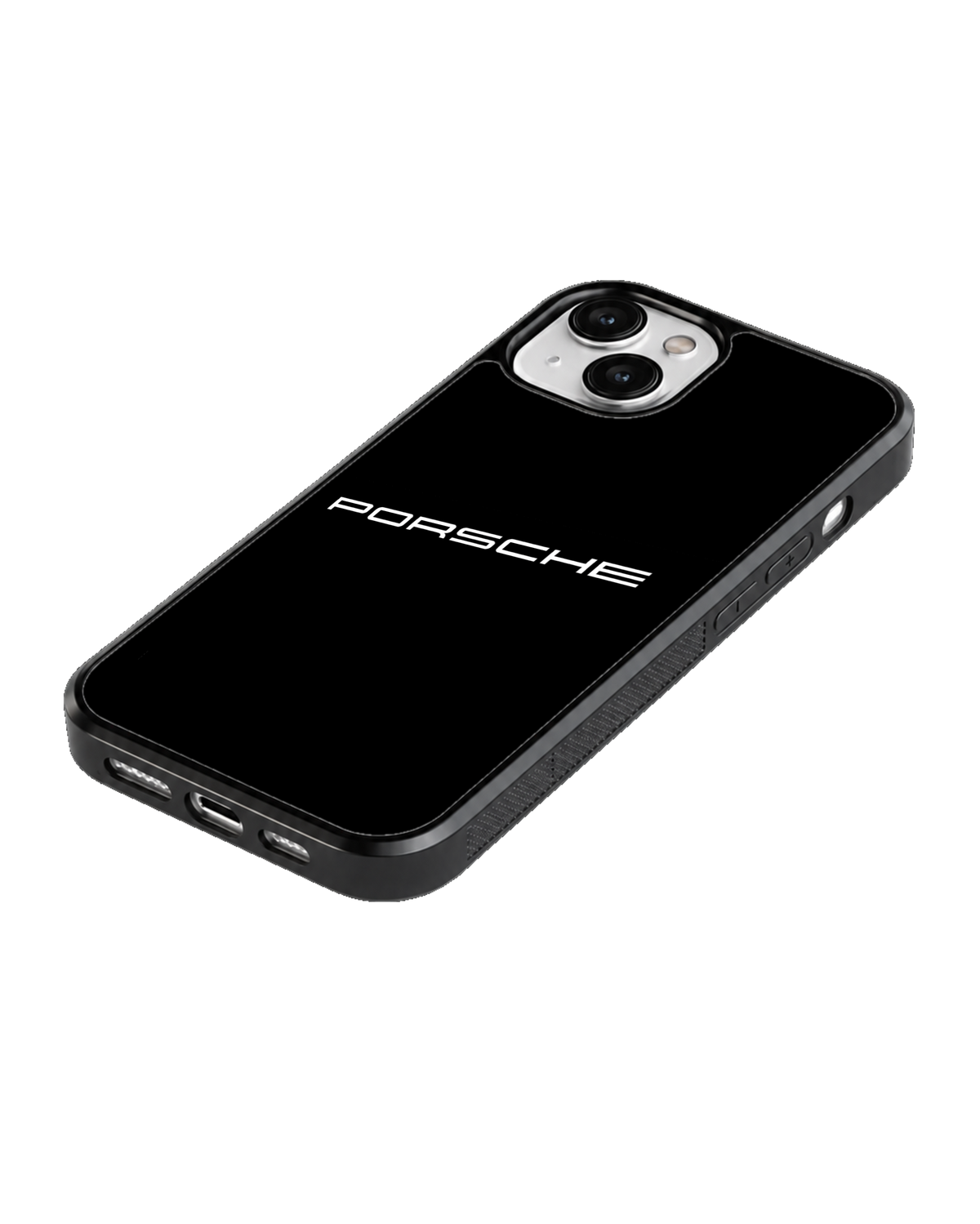 Porsche Inspired Black Premium Glass Phone Covr