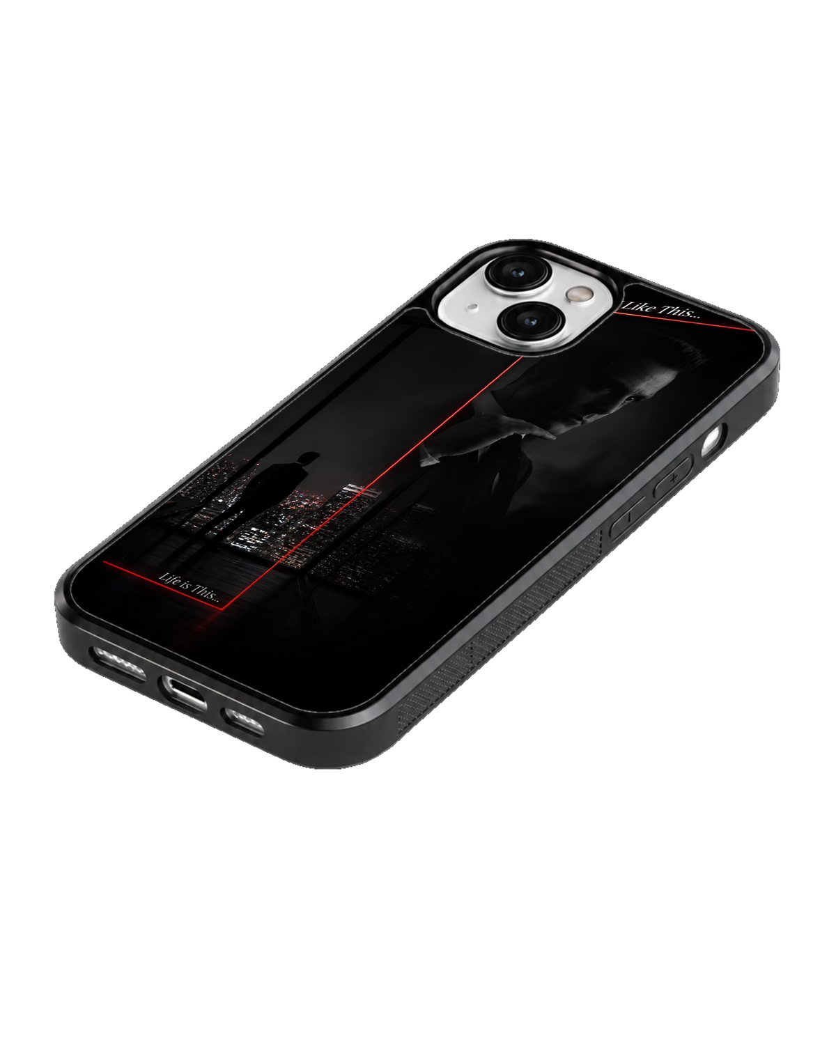Harvey Specter Suits Black Red Cinematic Aesthetic Premium Glass Covr