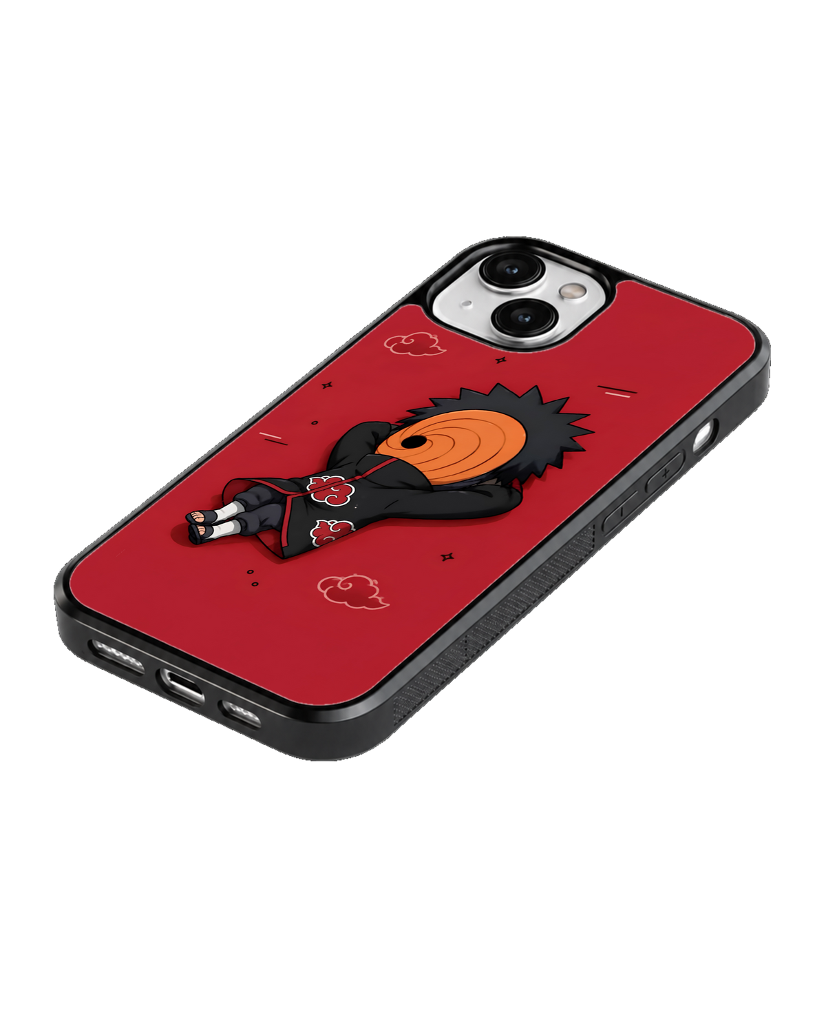 Chibi Tobi Uchiha Orange Mask Kawaii Anime Premium Glass Covr