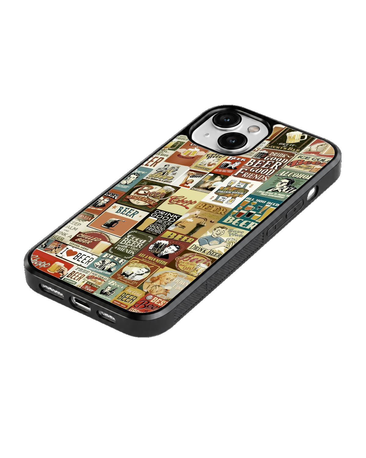 Vintage Beer Aesthetic Glass Phone Covr