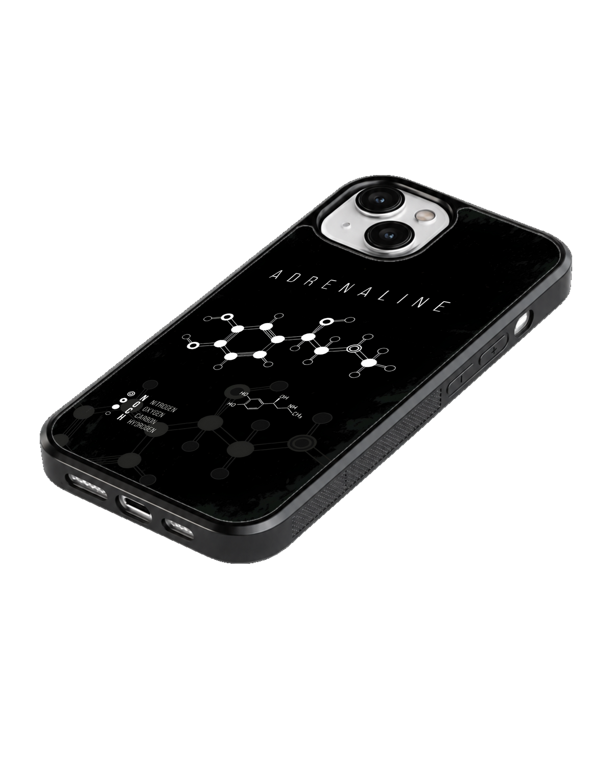 Adrenaline Molecule Chemistry Premium Glass Phone Covr