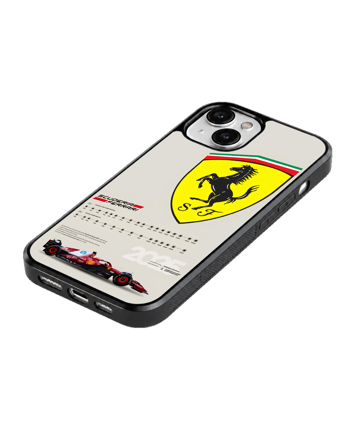 Ferrari Racing Car Aesthetic Premium Glass Phone Covr