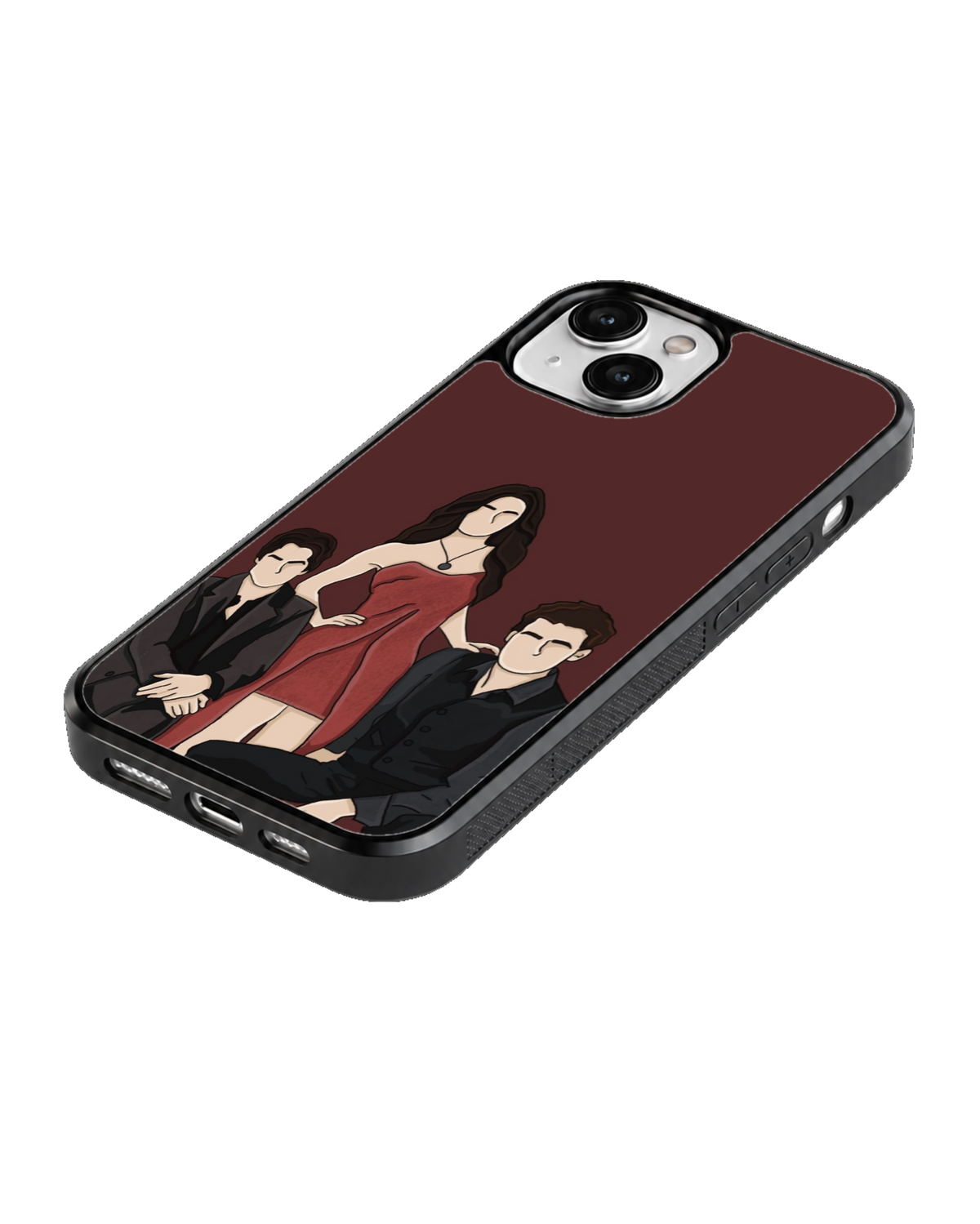 The Vampire Diaries Trio Aesthetic Premium Glass Covr