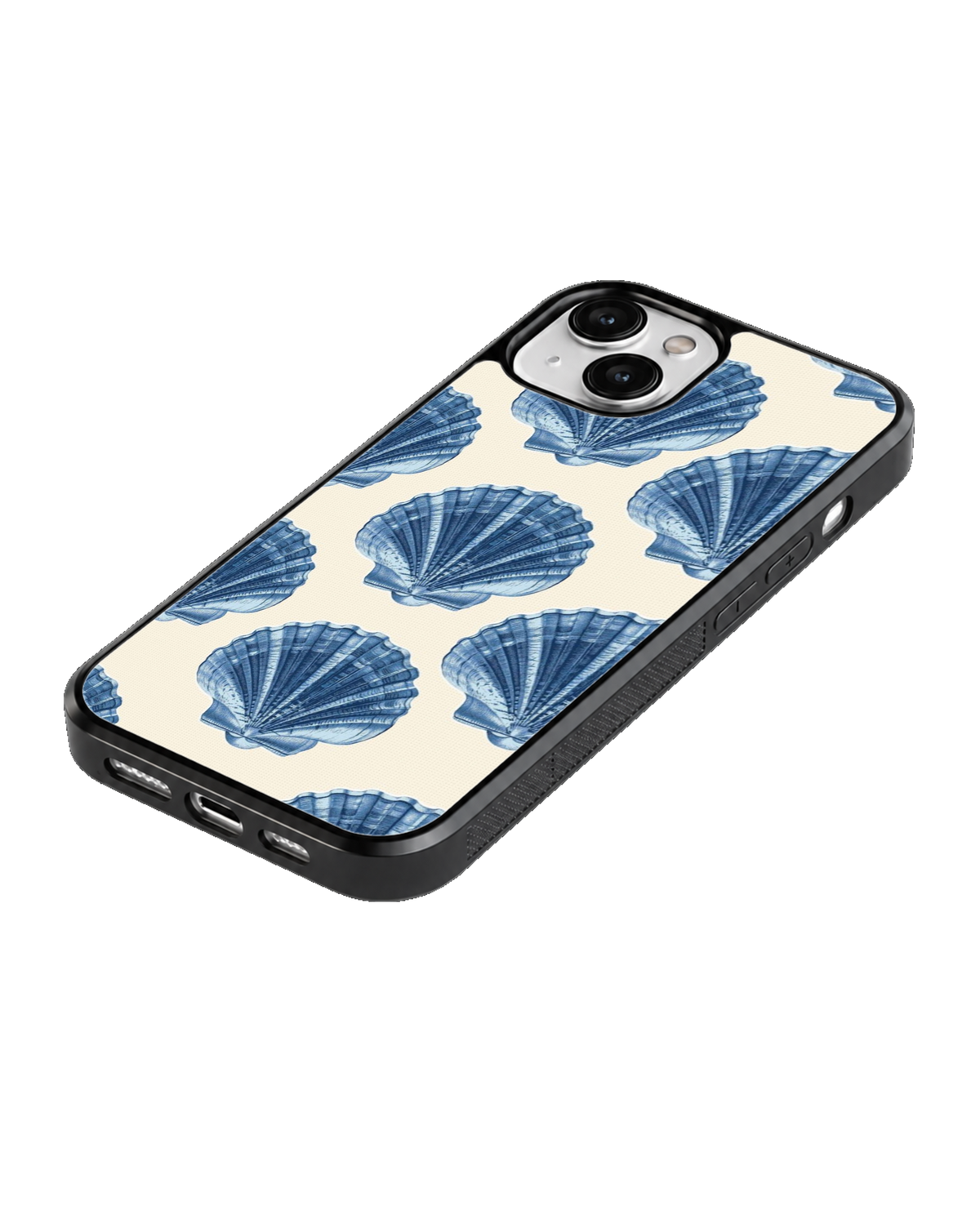 Blue Seashell Coastal Aesthetic Beach Premium Glass Covr