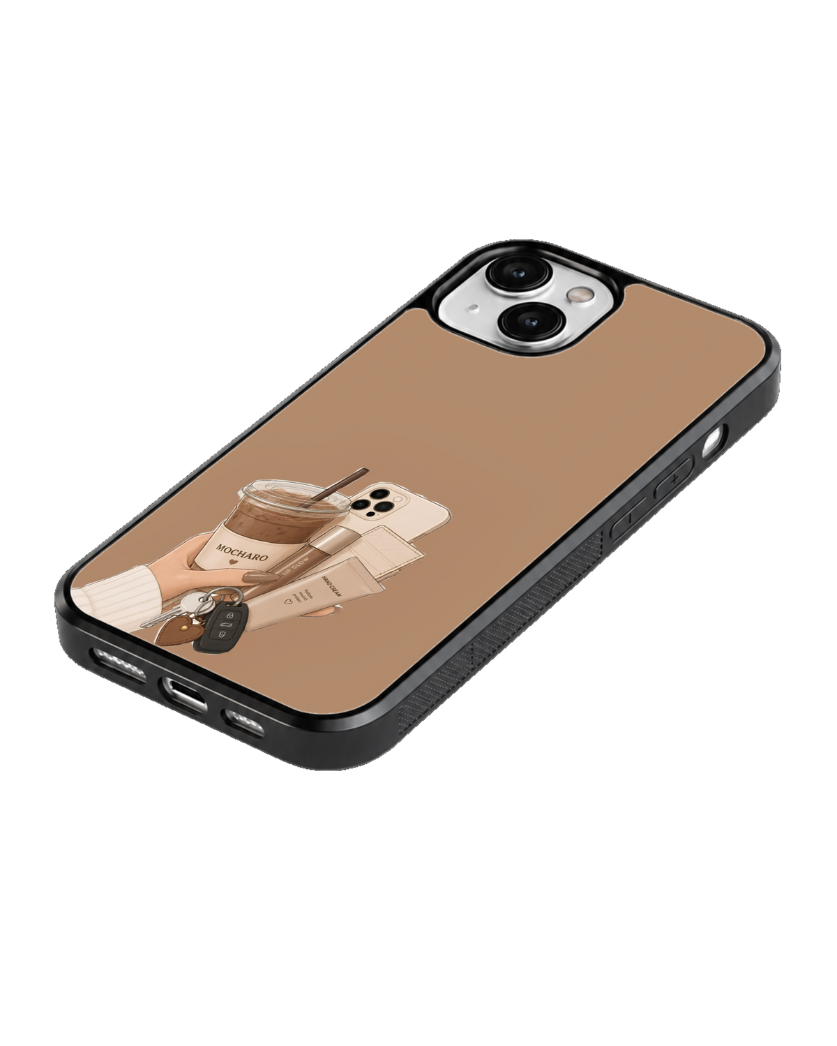 Coffee Girl Aesthetic Premium Glass Phone Covr