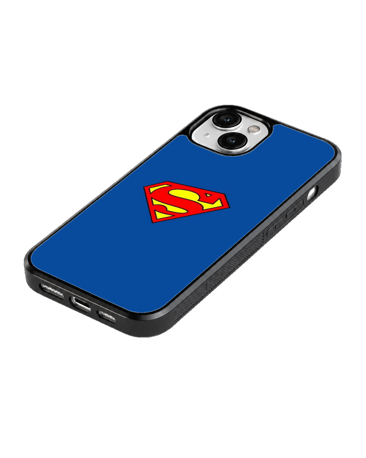 Superman Classic Logo Blue Minimalist Superhero Premium Glass Covr