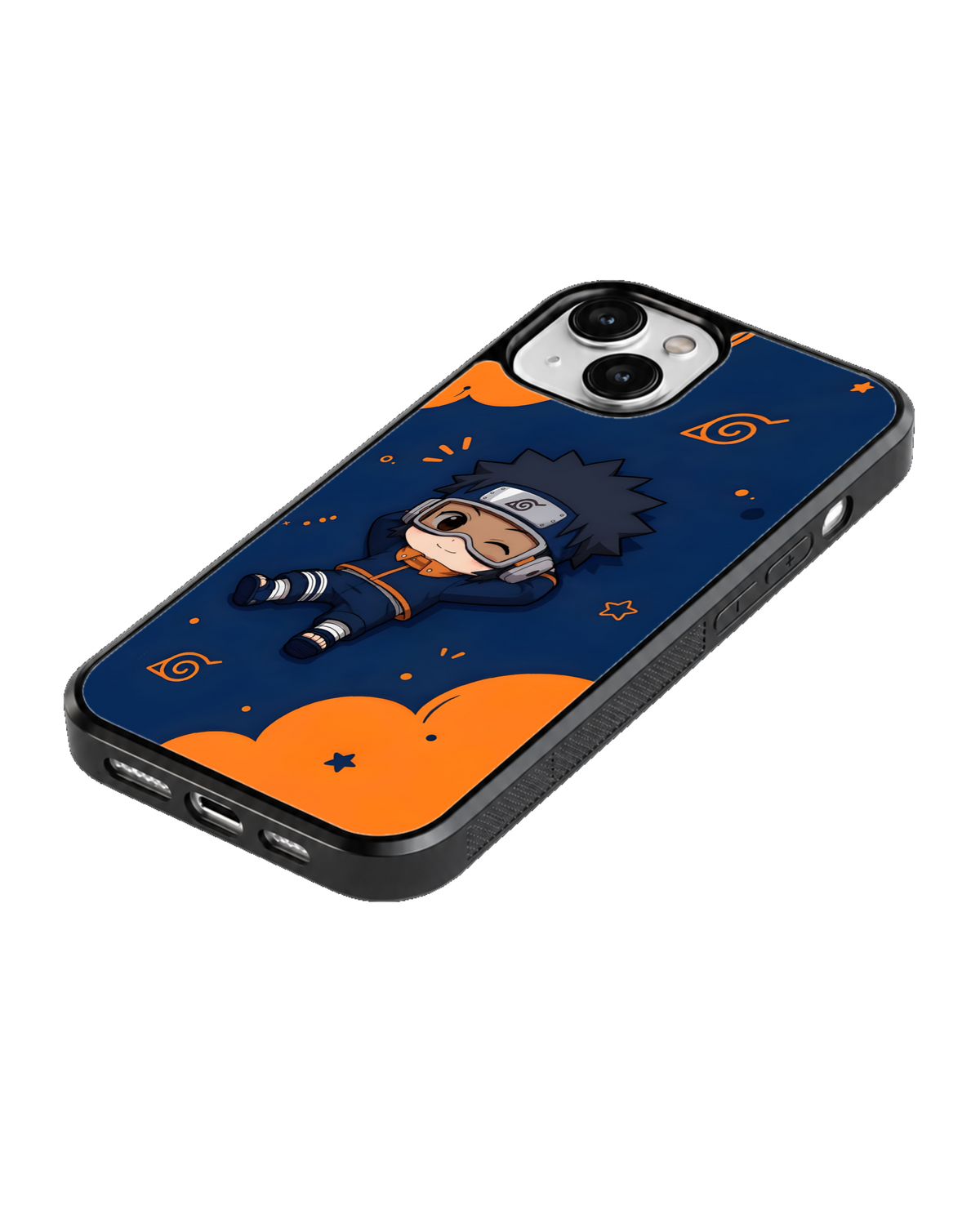 Obito Chibi Character Theme Glass Phone Covr
