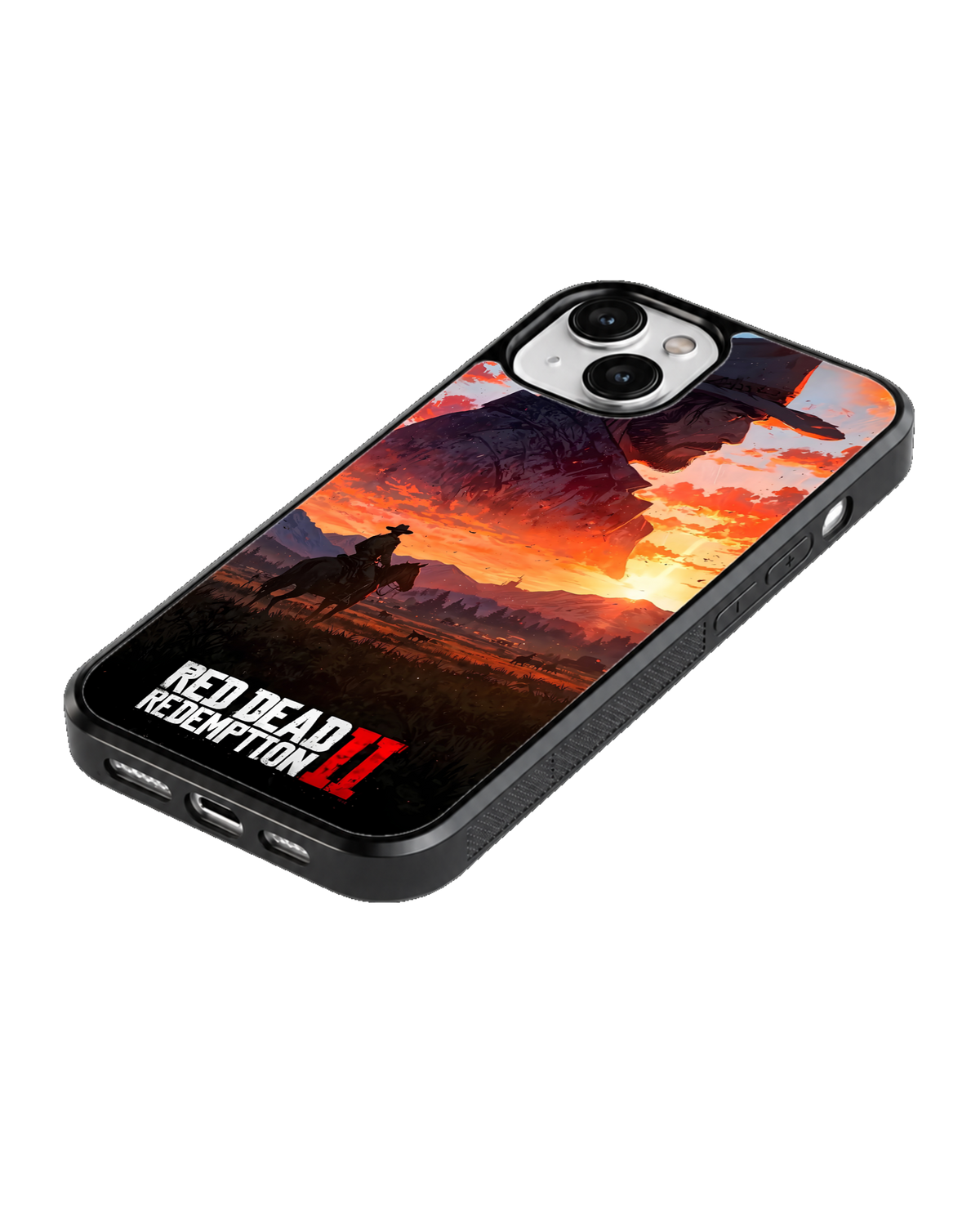 Red Dead Redemption 2 Cowboy Sunset Gaming Premium Glass Covr