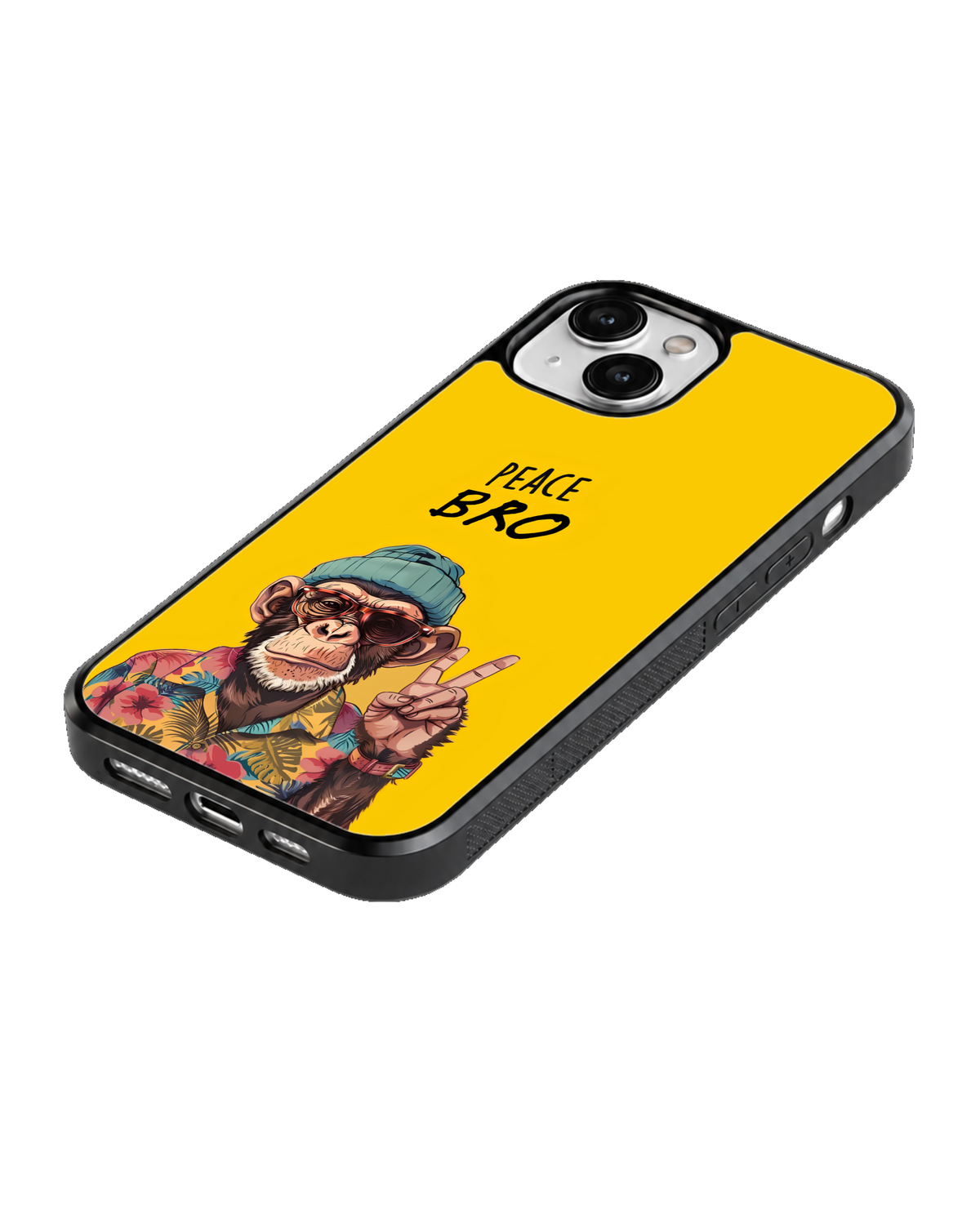 Peace Bro Monkey Aesthetic Glass Phone Covr