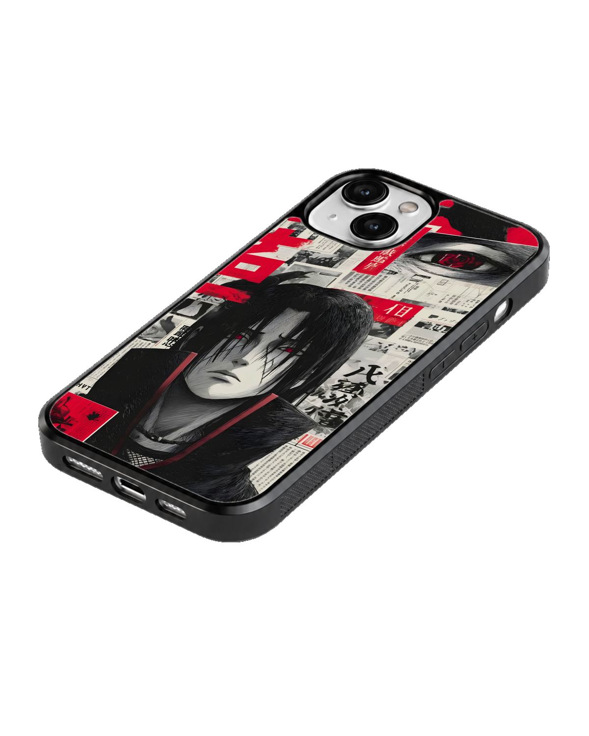 Itachi Uchiha Red Eye Anime Manga Collage Premium Glass Covr