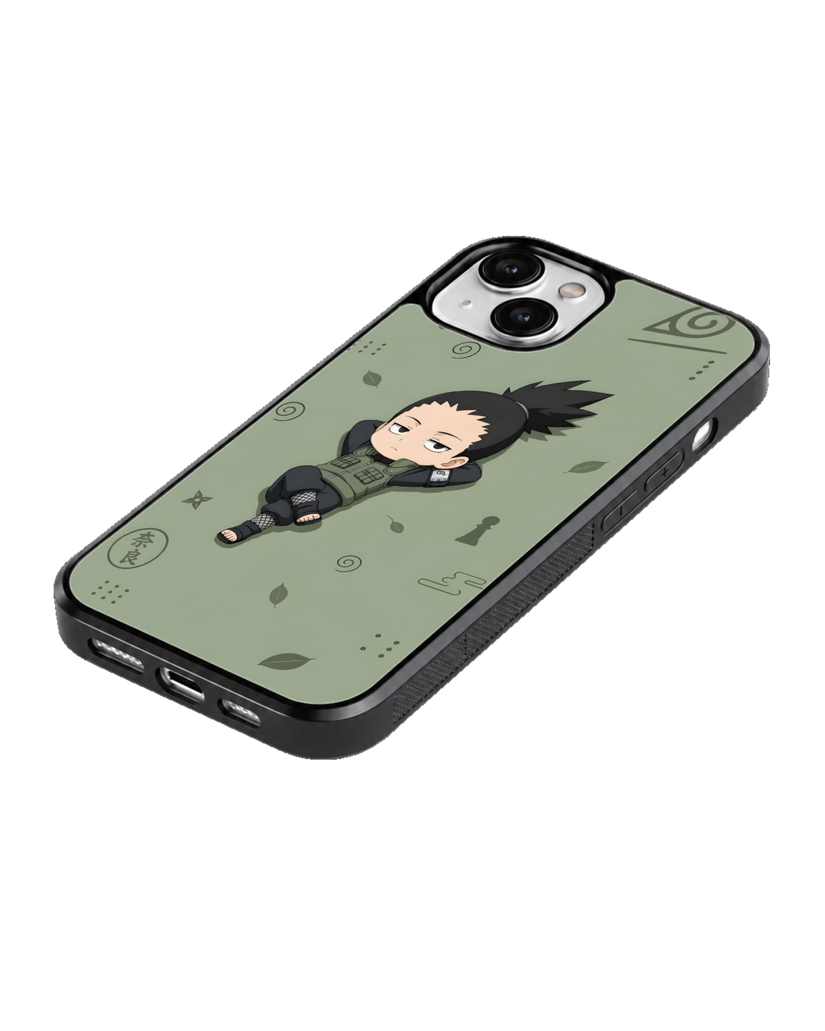 Shikamaru Chibi Character Theme Glass Phone Covr