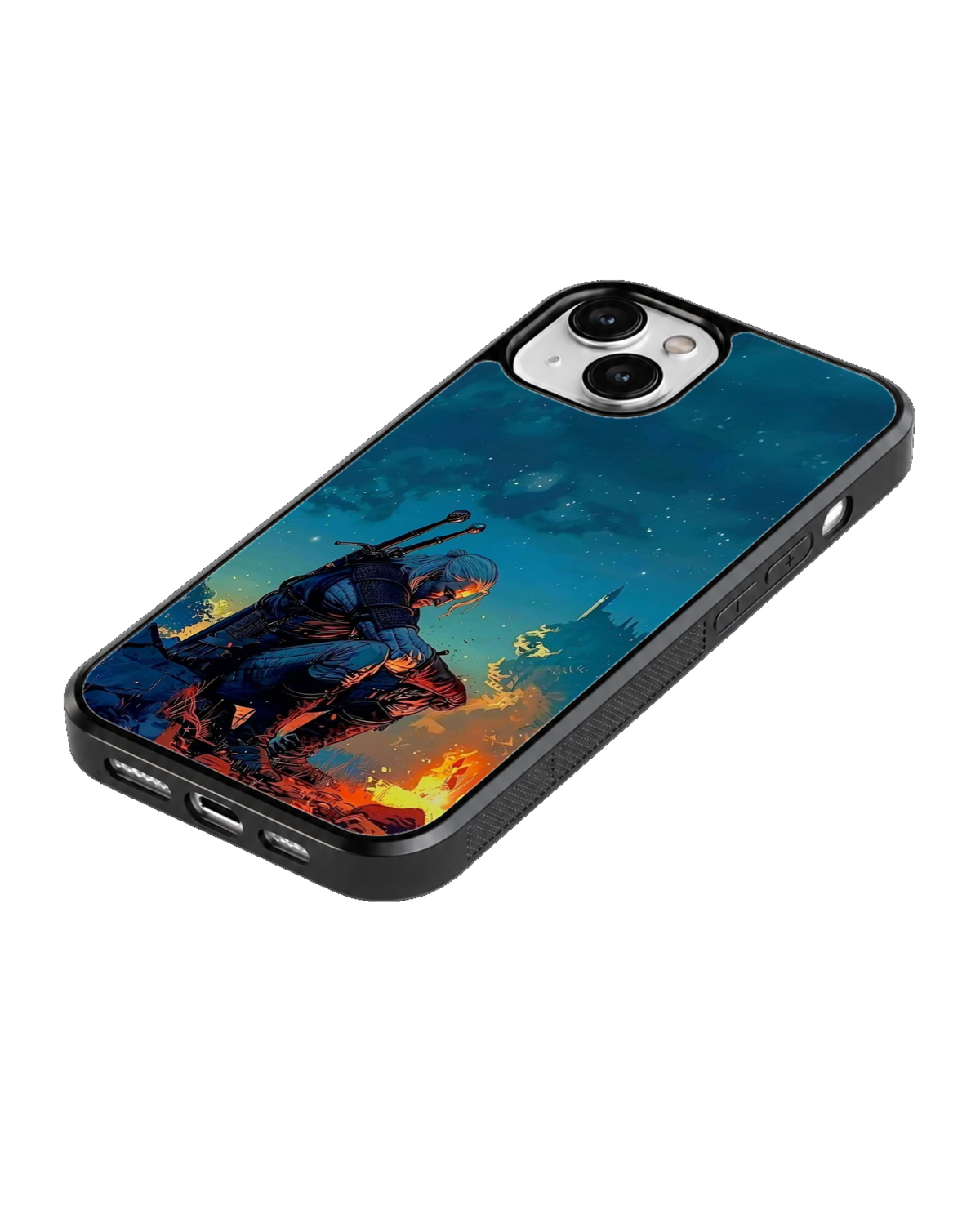 The Witcher Geralt of Rivia Dark Fantasy Warrior Premium Glass Covr