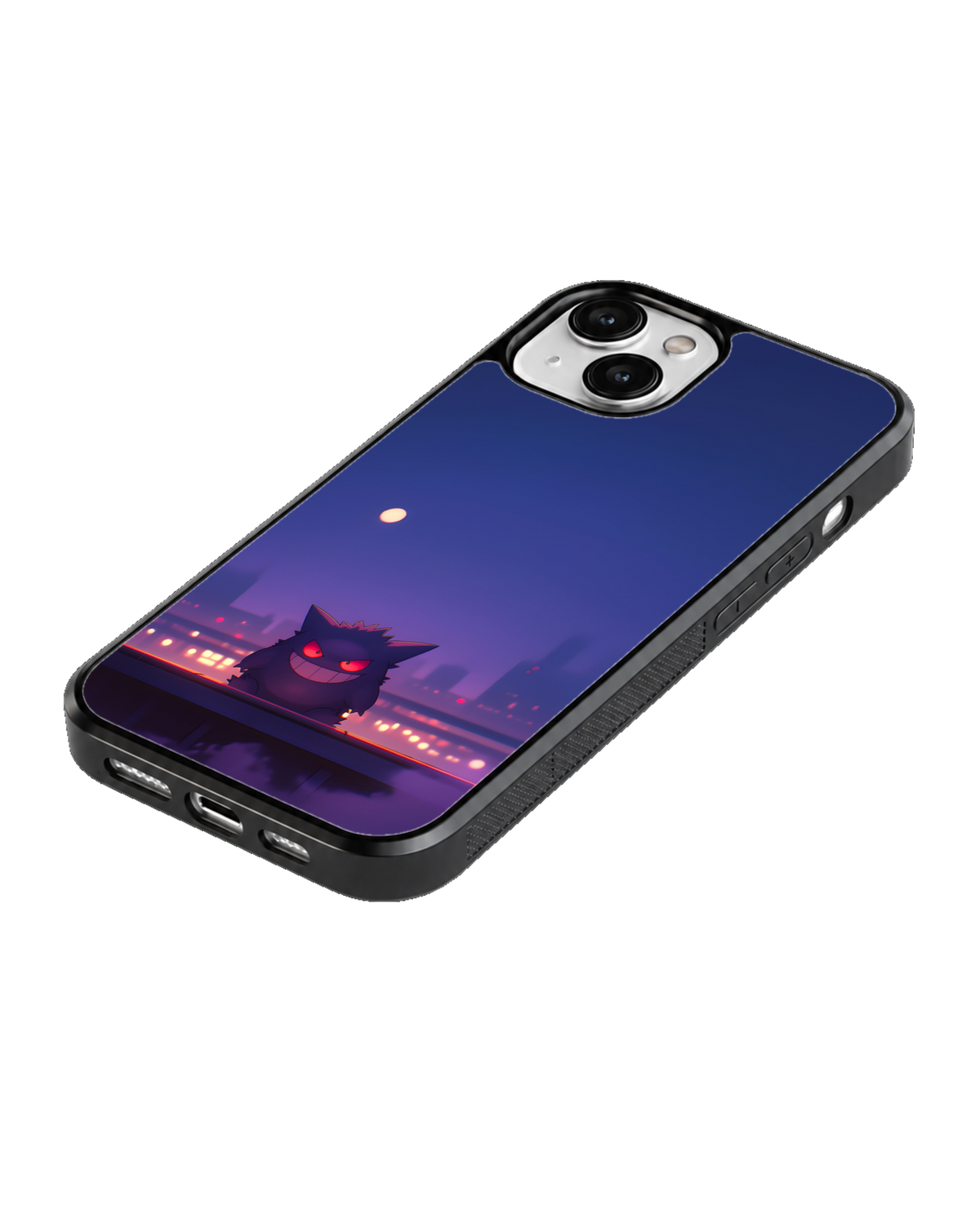 Gengar Night Theme Glass Phone Covr