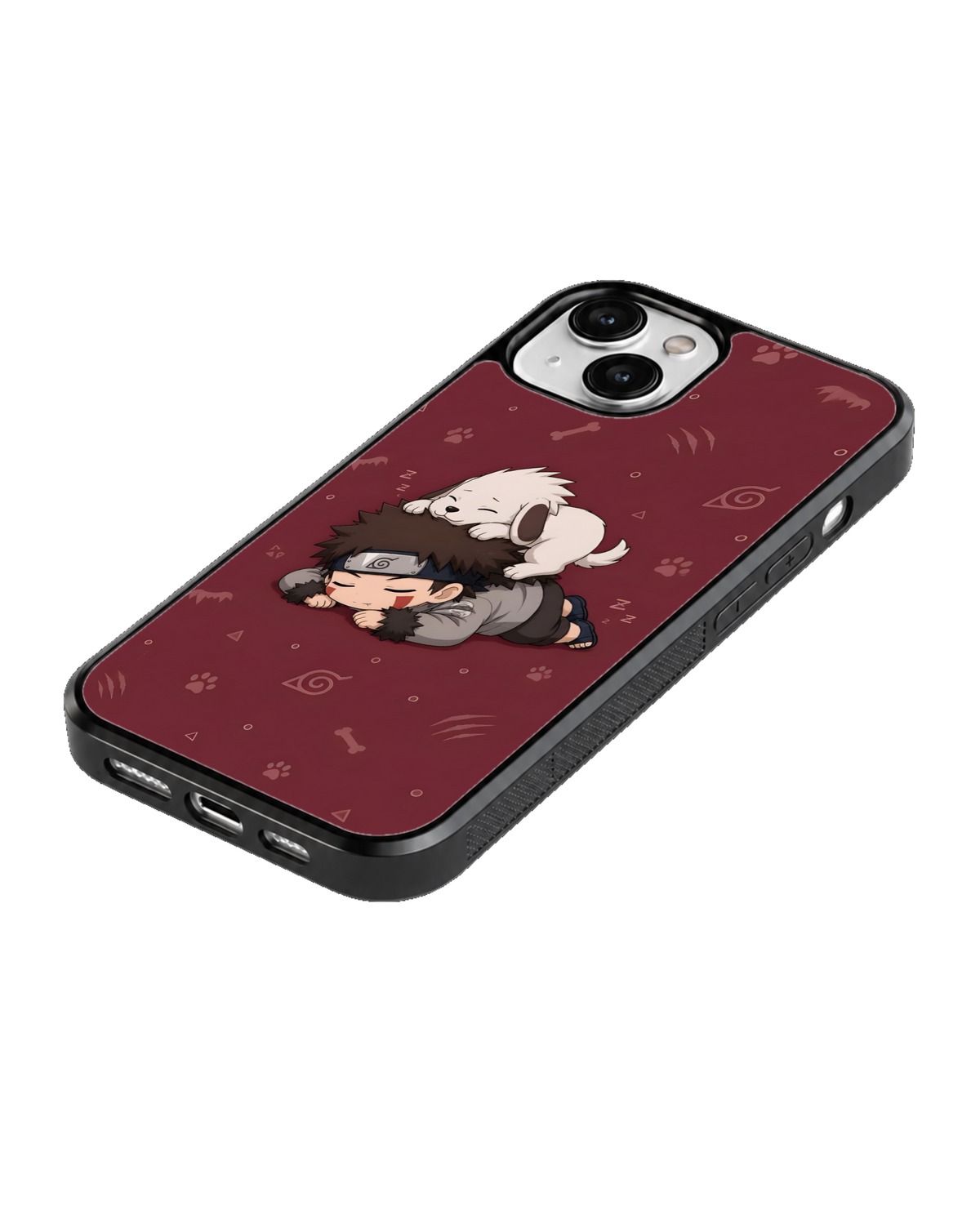 Kiba Chibi Character Theme Glass Phone Covr