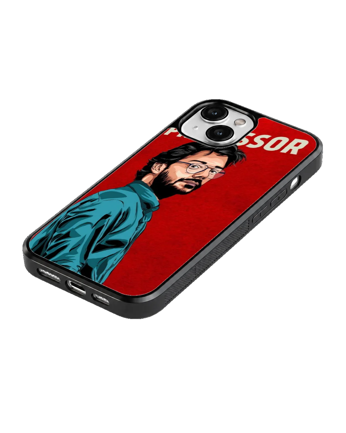 Money Heist Professor Portrait Premium Glass Phone Covr