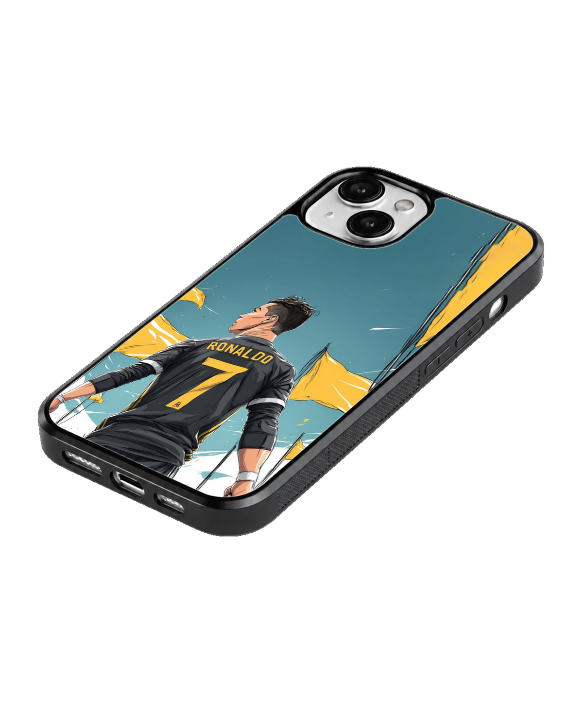 Portugal Number 7 Football Legend Anime Style Premium Glass Covr