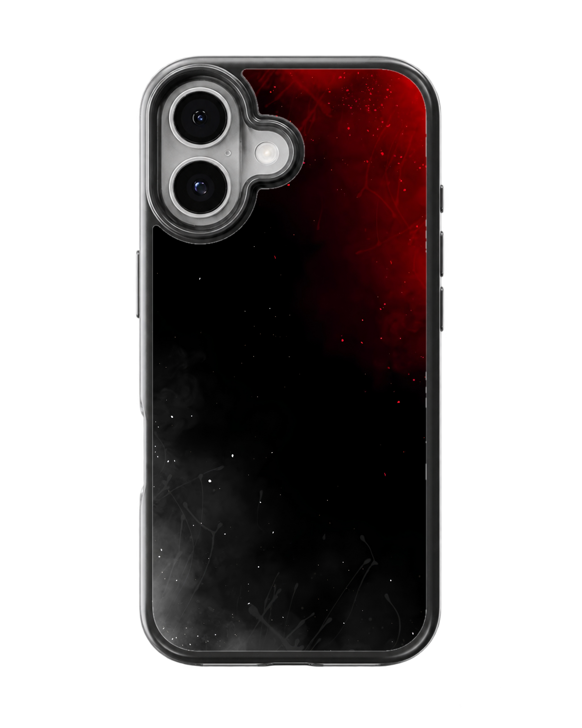 Red & Black Cosmic Smoke Premium Glass Phone Covr