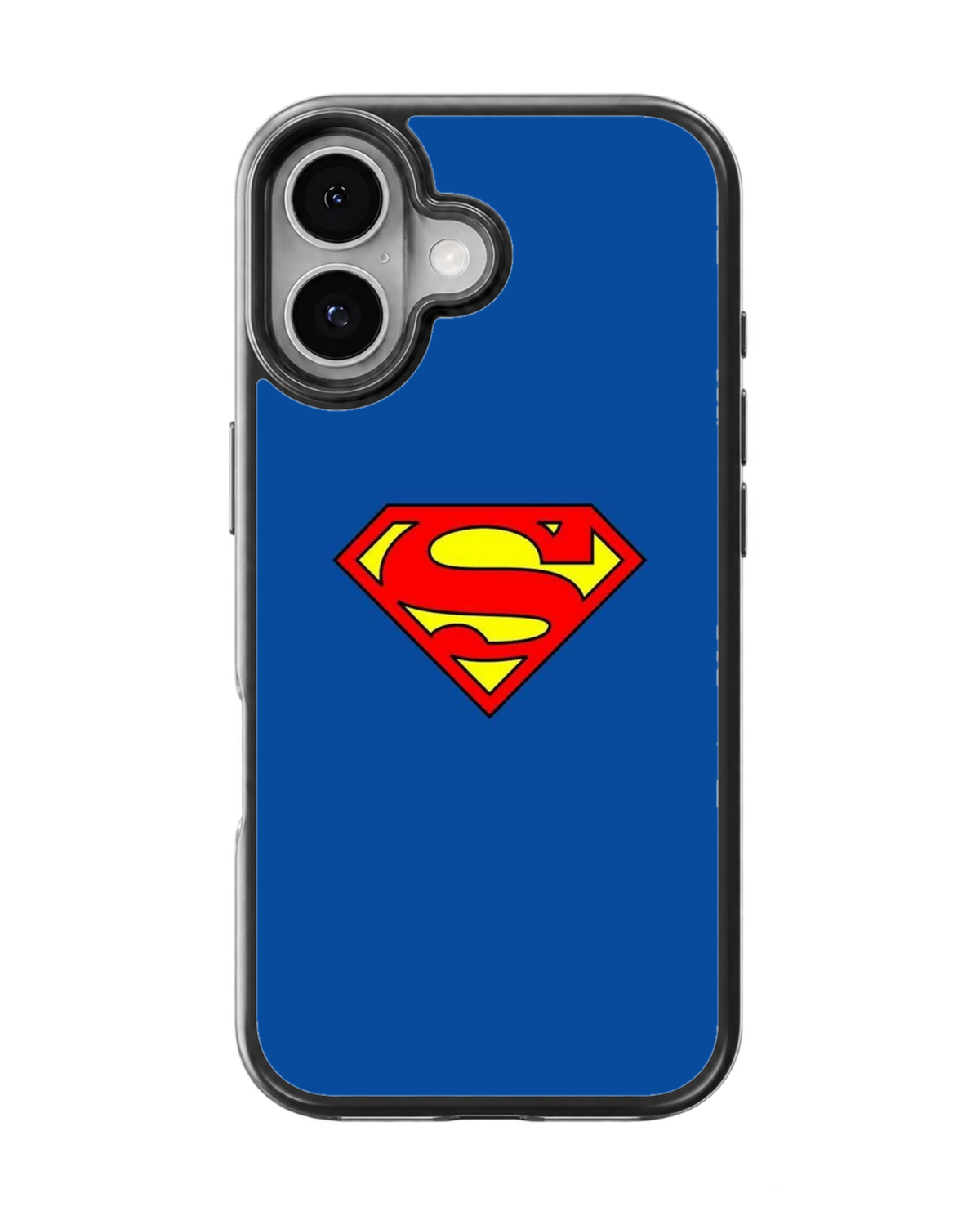 Superman Classic Logo Blue Minimalist Superhero Premium Glass Covr