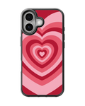 Retro Pink Heart Premium Glass Covr
