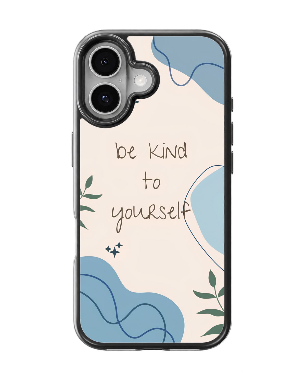 Be Kind To Yourself Minimalist Aesthetic Premium Glass Covr