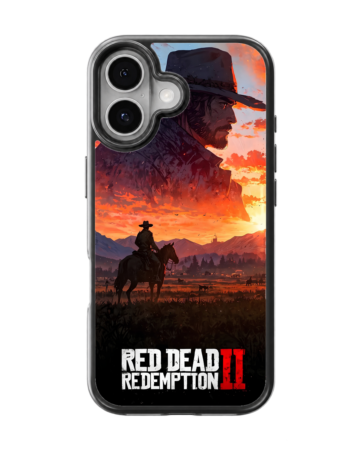 Red Dead Redemption 2 Cowboy Sunset Gaming Premium Glass Covr