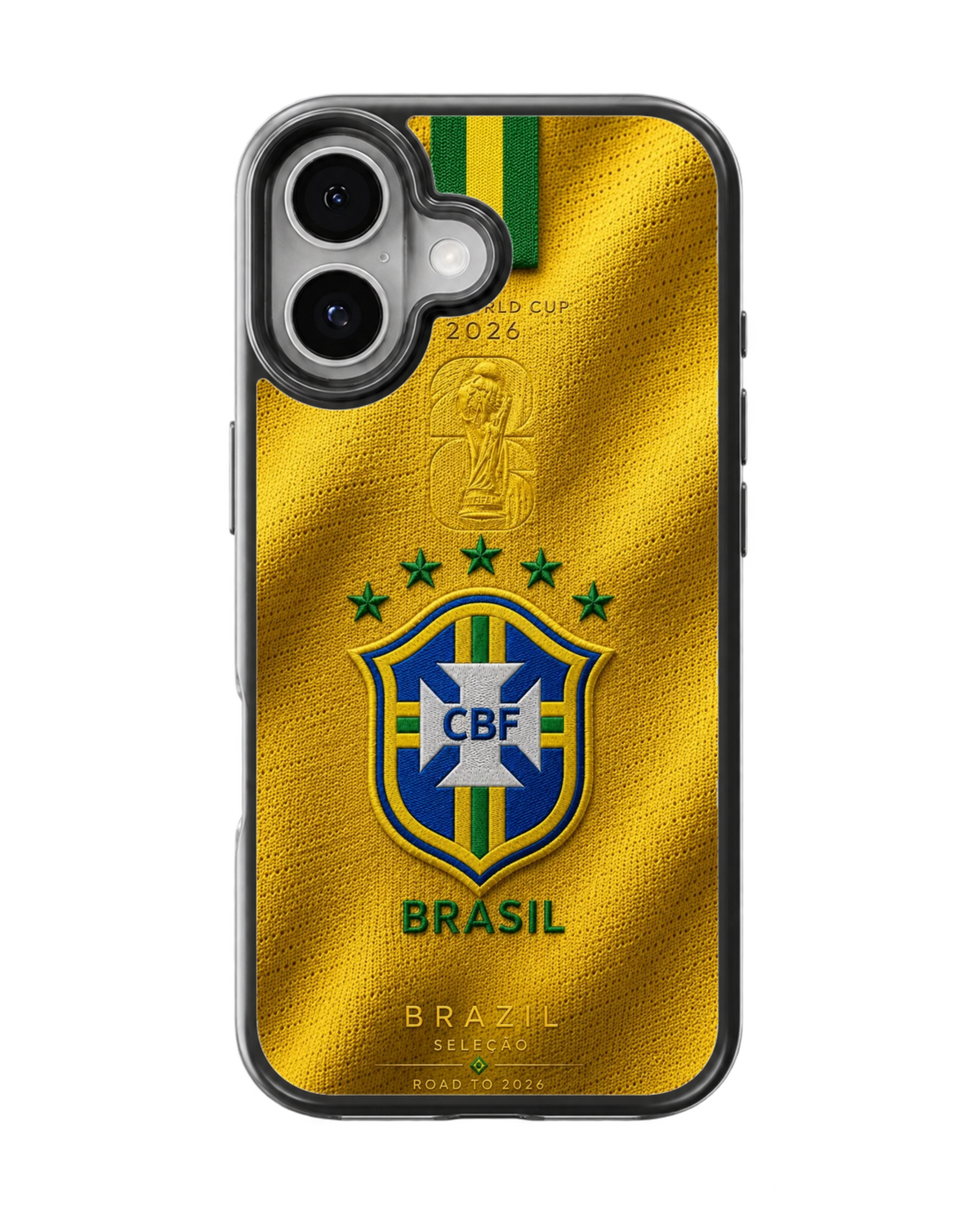 Brazil Football National Team Yellow Jersey Heritage Premium Glass Covr