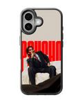 American Psycho Patrick Bateman Red Poster Aesthetic Premium Glass Covr