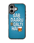 Sab Daaru Ki Galti Hai Premium Funny Glass Phone Covr