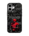 Spider-Man Black & Red Aesthetic Glass Phone Covr