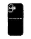 Porsche Inspired Black Premium Glass Phone Covr