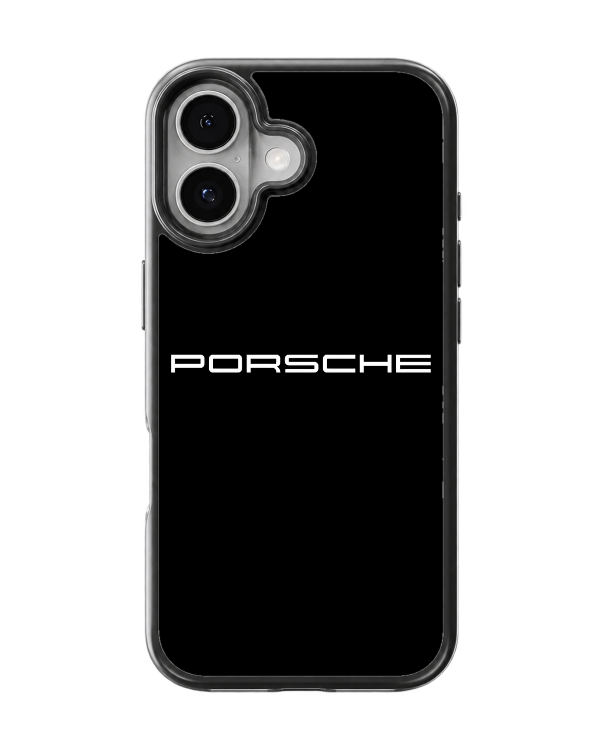 Porsche Inspired Black Premium Glass Phone Covr