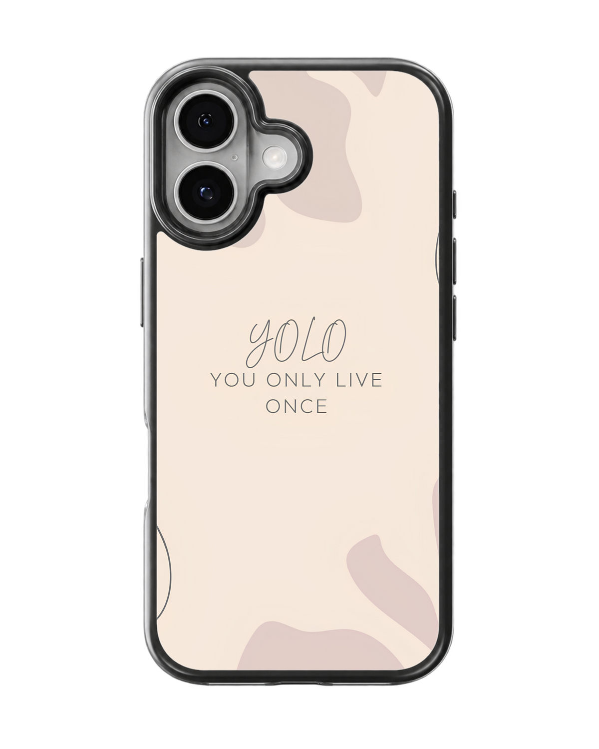 YOLO You Only Live Once Minimalist Aesthetic Premium Glass Covr