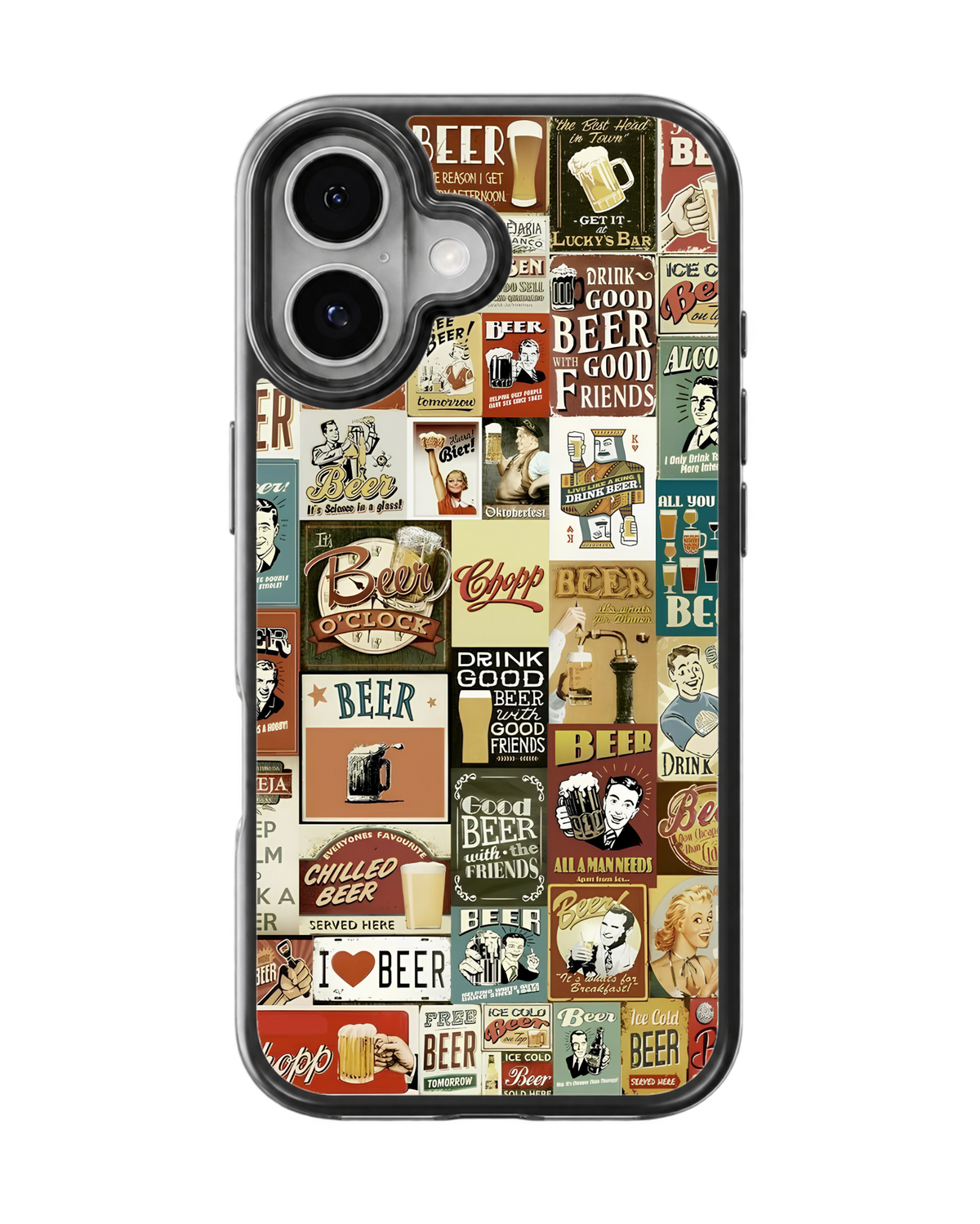 Vintage Beer Aesthetic Glass Phone Covr