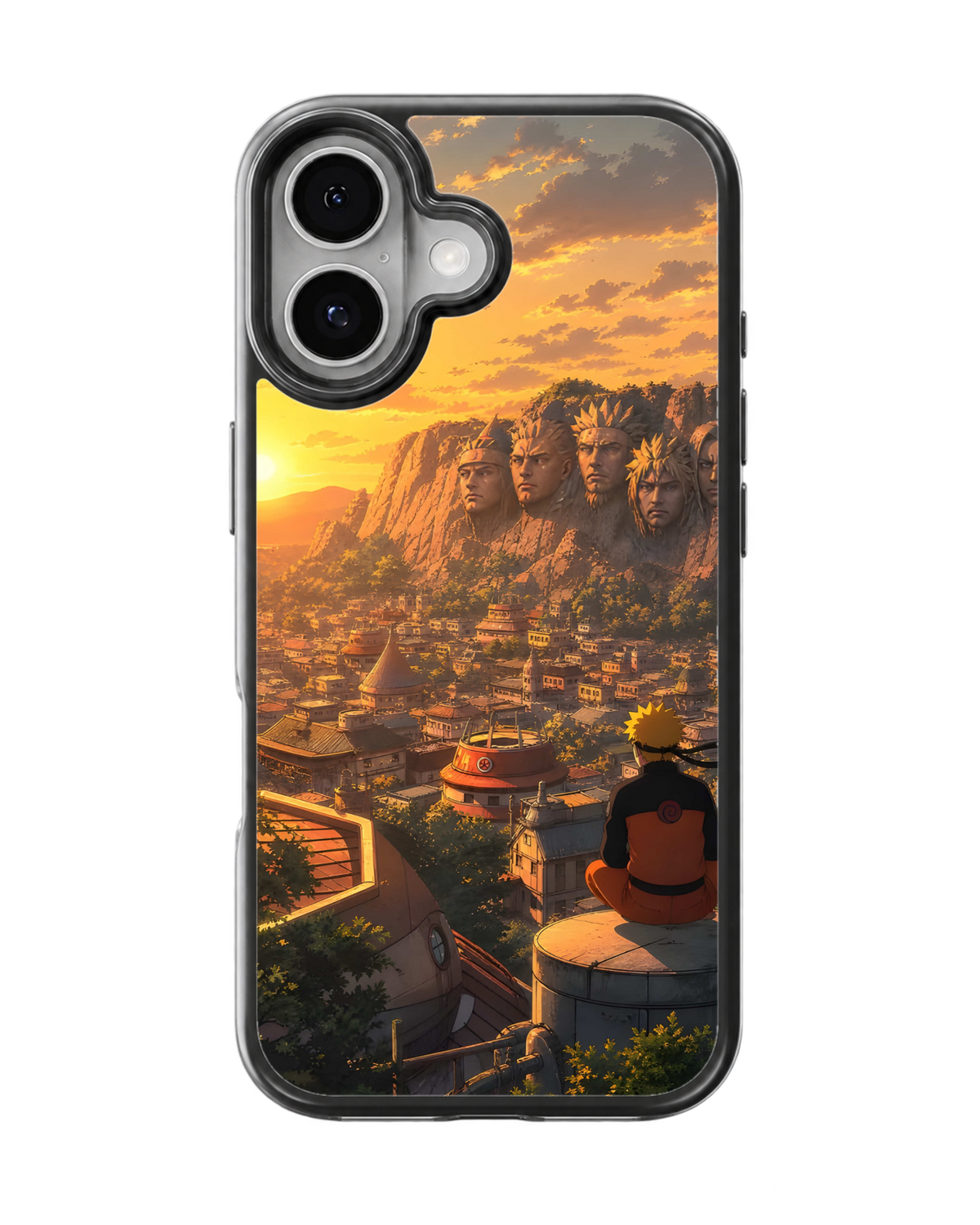 Naruto Hokage Wall Theme Glass Phone Covr