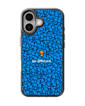 Be Different Blue Smiley Character Premium Glass Phone Covr