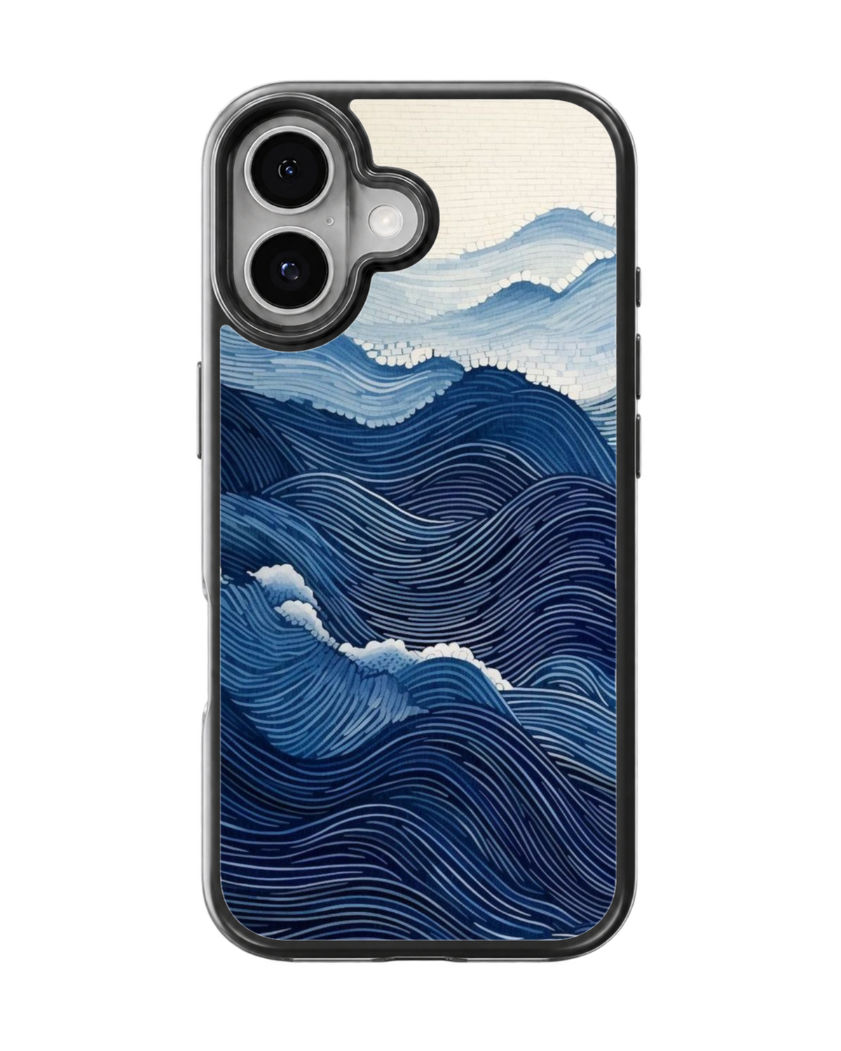 Japanese Great Wave Ukiyo-E Blue Ocean Art Premium Glass Covr