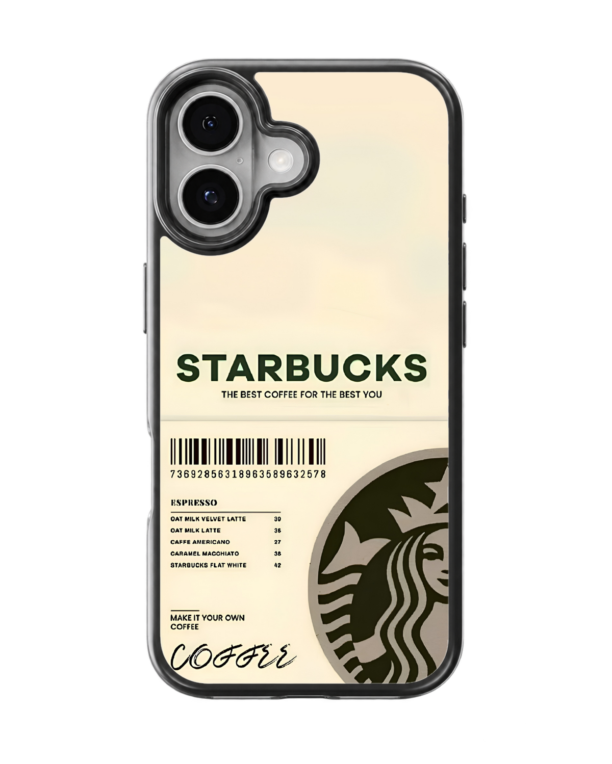 Starbucks Coffee Aesthetic Premium Glass Covr