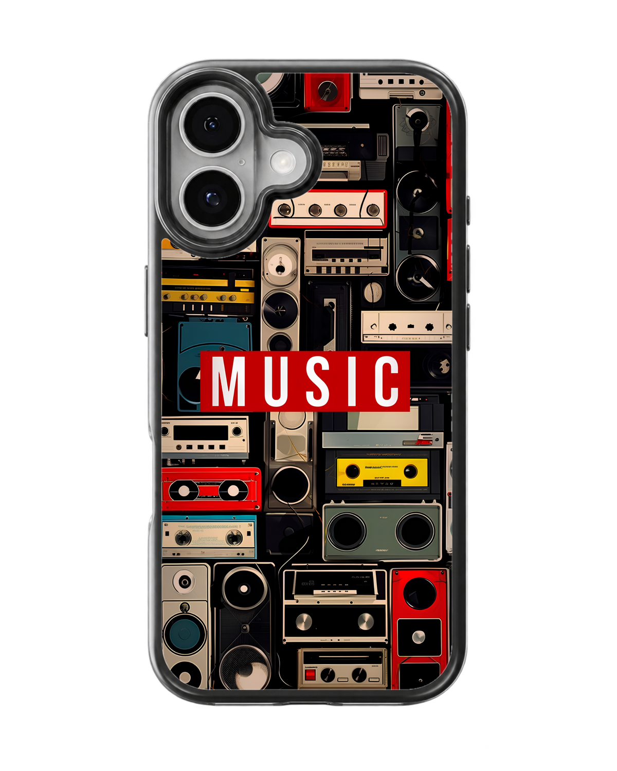 Retro Music Aesthetic Glass Phone Covr