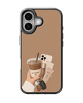 Coffee Girl Aesthetic Premium Glass Phone Covr