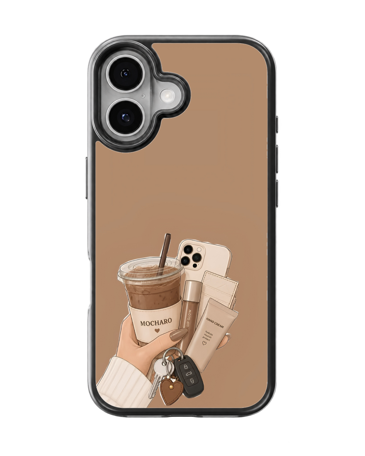 Coffee Girl Aesthetic Premium Glass Phone Covr