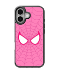 Pink Spider Web Minimalist Spider-Man Inspired Premium Glass Covr