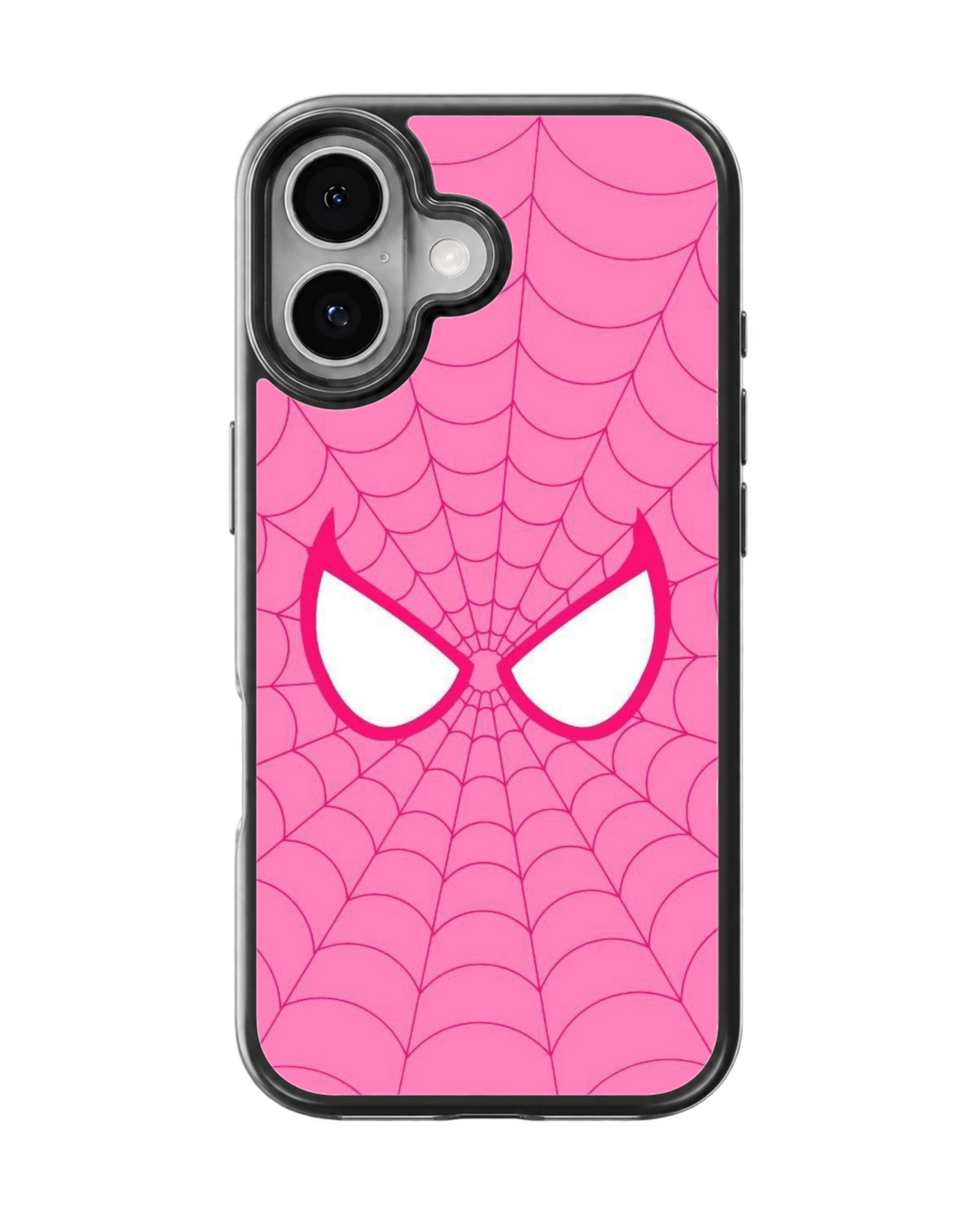 Pink Spider Web Minimalist Spider-Man Inspired Premium Glass Covr