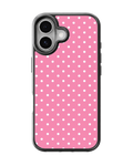 Pink Polka Dot Premium Glass Covr