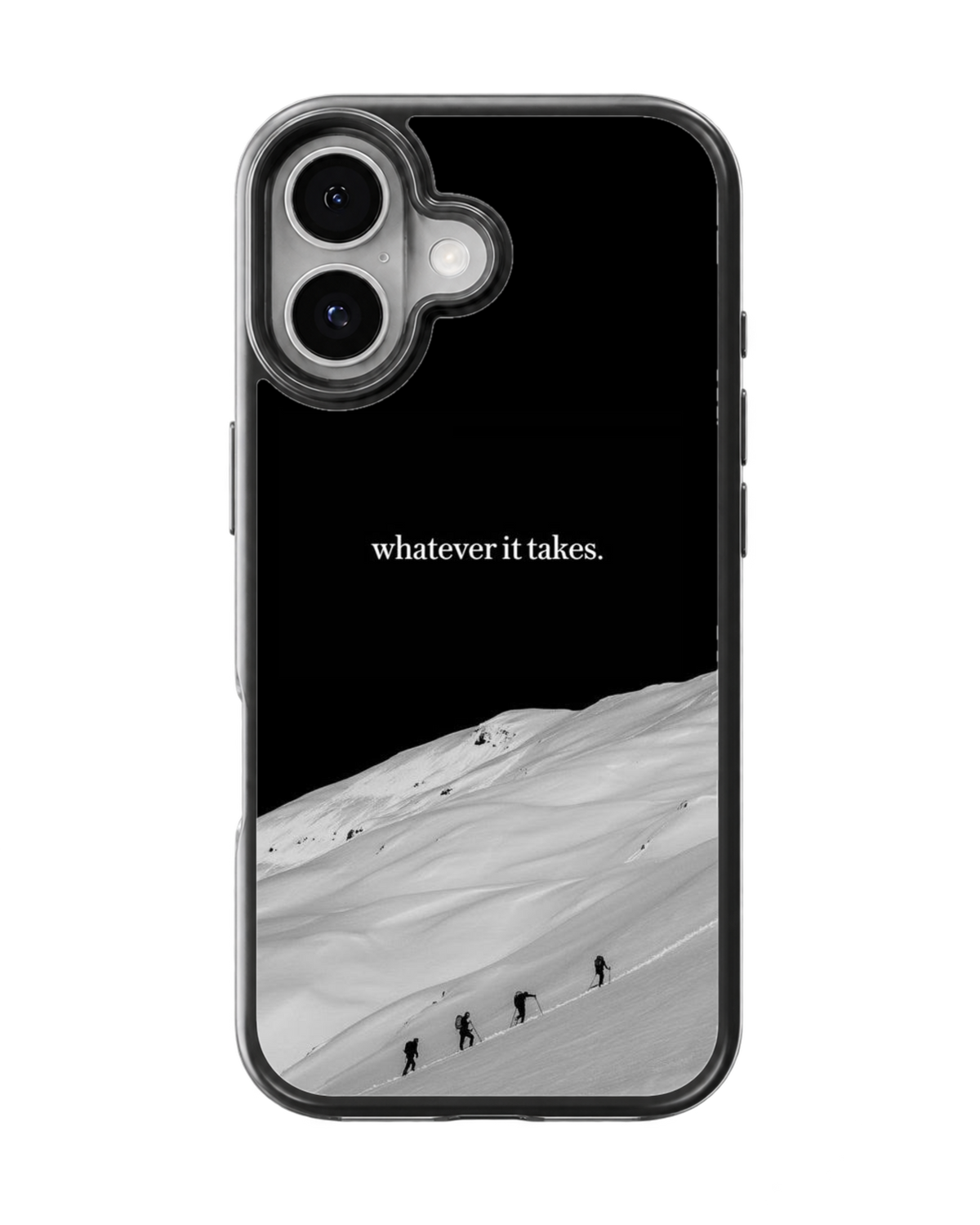 Whatever It Takes Mountain Climbing Motivation Premium Glass Covr