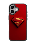 Superman Logo Aesthetic Glass Phone Covr
